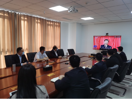 伟德国际1949官网司当真组织收听收看党的二十大开幕会盛况